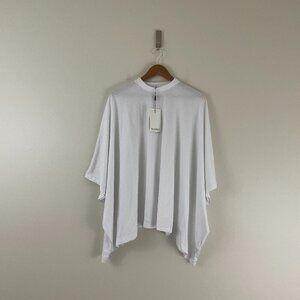 Rodebjer Brick Cotton Jersey Oversized Top in White Size XS/S